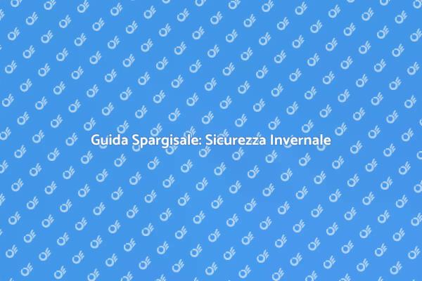 Sicurezza Invernale con Spargisale