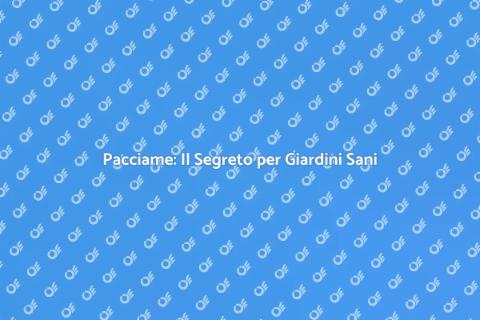 Applicare Pacciame: Giardinaggio Efficace
