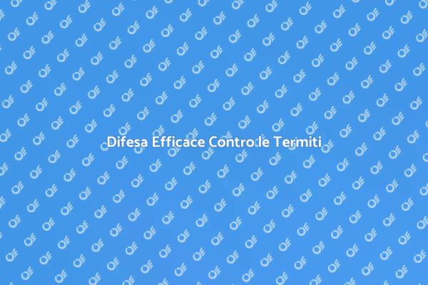 Termiti: Proteggi la Tua Struttura