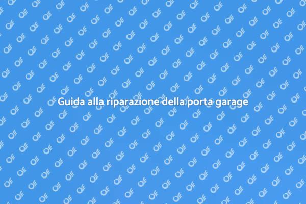 Come sistemare la molla della porta garage