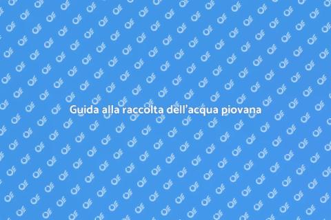 Installare un sistema di raccolta acqua