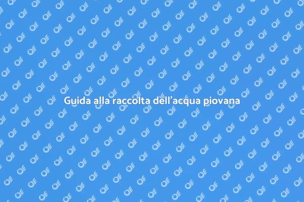 Installazione di sistemi per acqua piovana