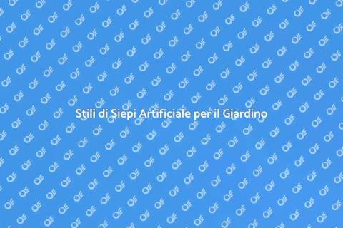 Siepi Artificiale per Spazi Esterni