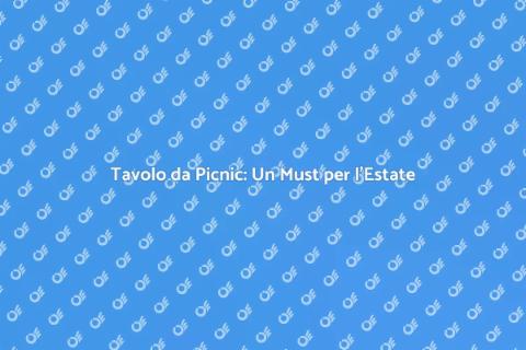 Tavolo da Picnic in Legno: Magia All'Aperto