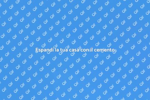 Ampliare la casa con estensione in cemento