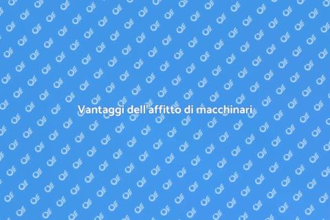 Affitto macchinari per imprese pulizie