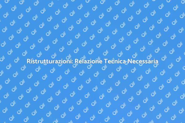 Relazione Tecnica: Chiave per l'Edilizia