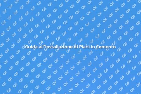 Installare un Piano di Lavoro in Cemento