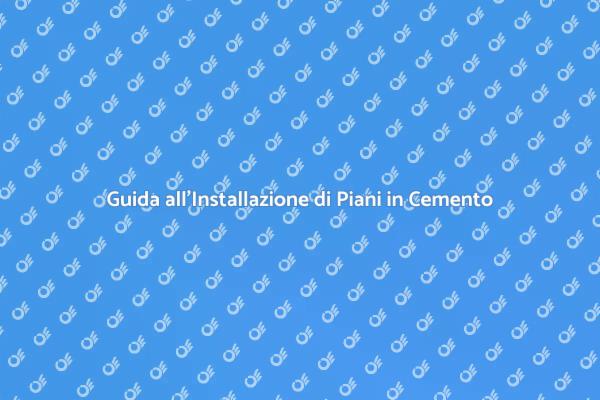 Installazione di Piani di Lavoro in Cemento