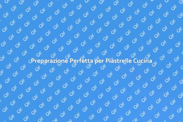 Come Preparare la Base delle Piastrelle