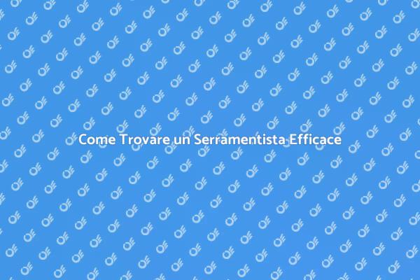 Trova il Serramentista Perfetto