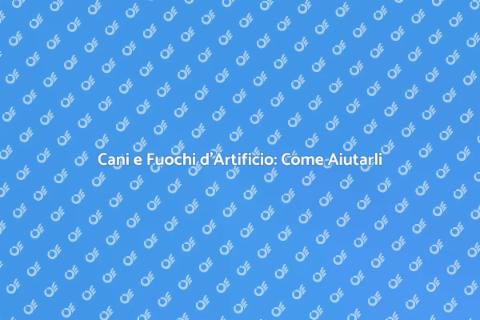 Addestramento Cani: Paura Fuochi d'Artificio