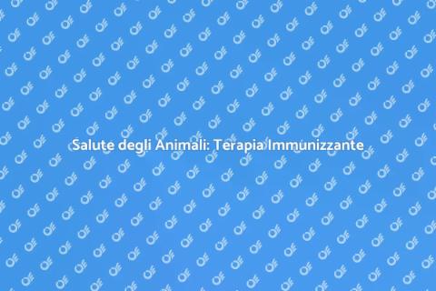 Terapia Immunizzante per Animali