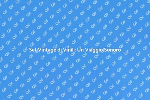 Vinili da Collezione: Set Vintage DJ