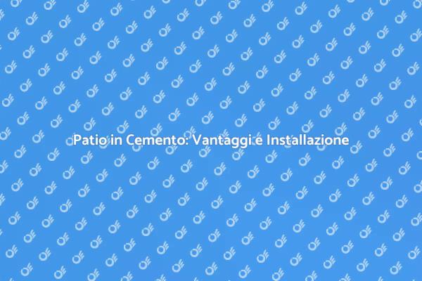 Come Creare un Patio in Cemento
