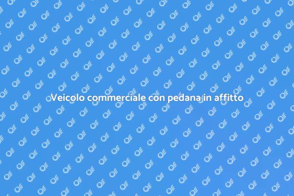 Semplifica il tuo lavoro con un veicolo commerciale