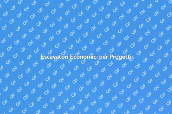 Escavatori per Ristrutturazioni e Giardinaggio