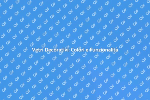 Colora le Tue Finestre con Stile