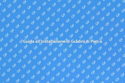 Installare Gradini di Pietra Eleganti