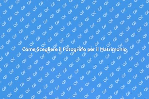 Fotografo Matrimonio: Scelta Perfetta