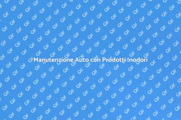 Prodotti Inodori per la Pulizia dell'Auto