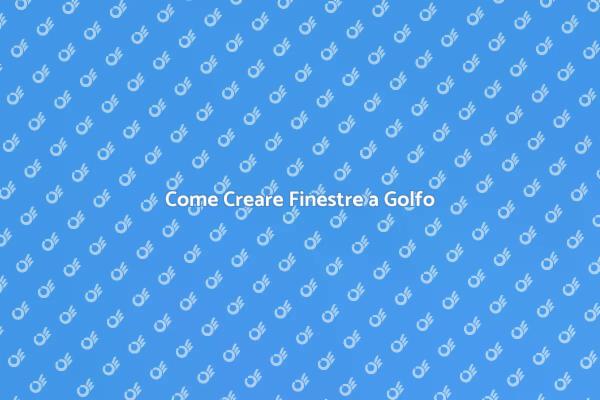 Finestre a Golfo: Estetica e Funzionalità