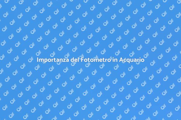 Monitoraggio Qualità Acqua Acquario