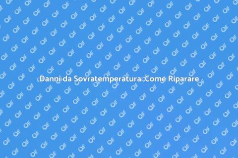 Riparazione Danni da Sovratemperatura
