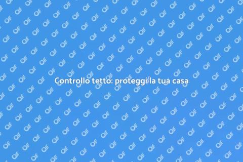 Ispezione tetto: sicurezza garantita