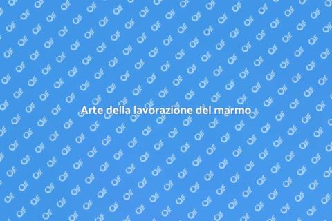 Lavorazione del marmo per piani