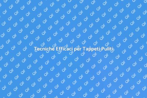 Rimuovere Macchie Tappeti in Casa