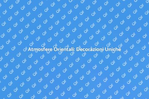 Decorazioni Pareti di Ispirazione Orientale
