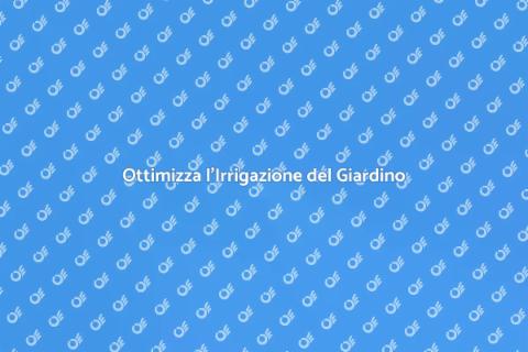 Monitoraggio Irrigazione per Giardini