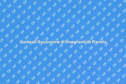 Assumere un Insegnante di Pianola