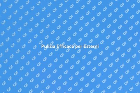 Lavaggio a Pressione per Esterni