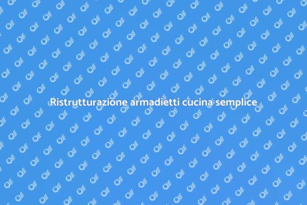 Trasforma la tua cucina con nuovi armadietti
