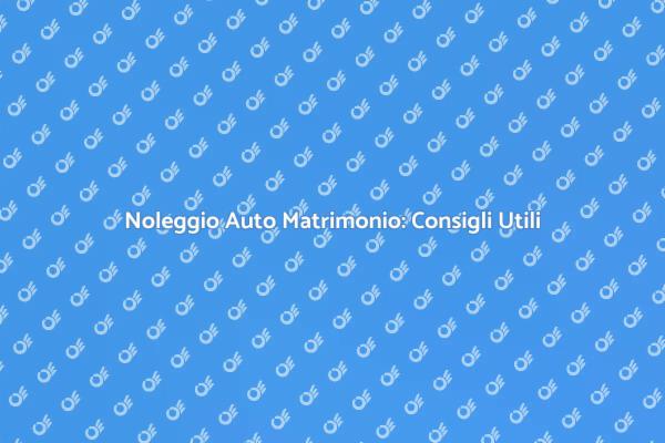 Noleggiare l'Auto Perfetta per il Matrimonio