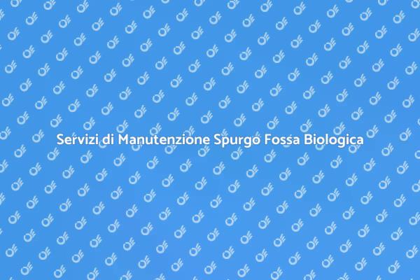 Guida alla Manutenzione dell'Impianto Spurgo