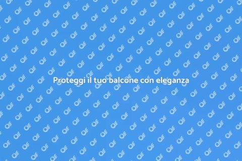 Pensilina in acciaio per balconi
