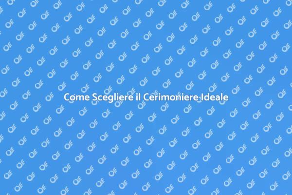 Cerimoniere: La Chiave per un Evento Perfetto