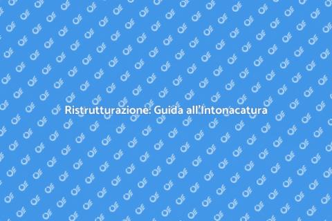 Intonacare il Soffitto: Ristrutturazione