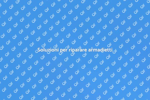 Come riparare armadietti in modo efficace