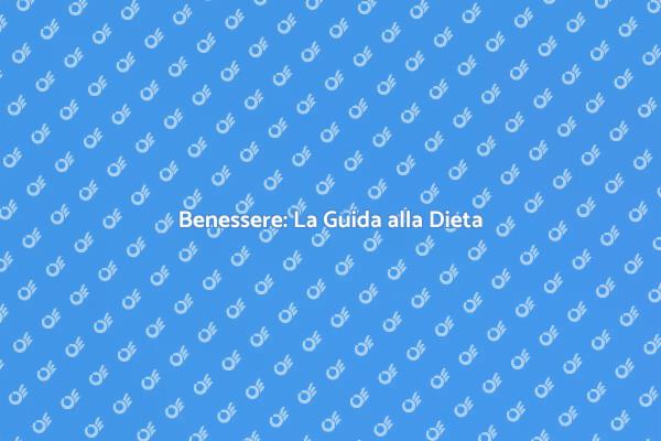 Fare la Dieta per Stile di Vita Sano