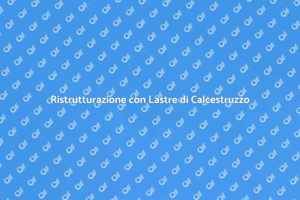 Guida all'Installazione di Lastre di Calcestruzzo