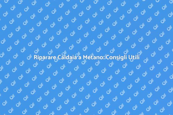 Guida alla Riparazione della Caldaia