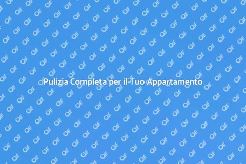 Pulire un Appartamento per Intero