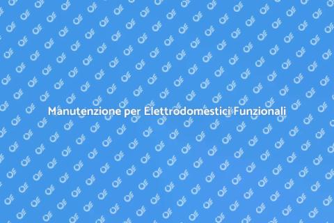 Manutenzione Elettrodomestici Essenziale