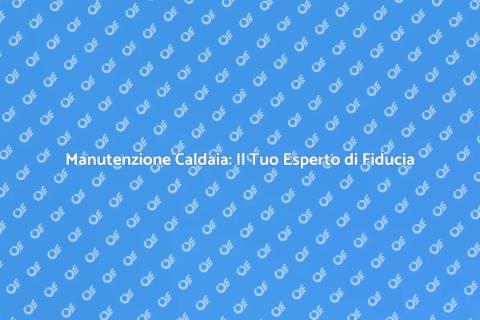 Manutenzione Caldaia: Sicurezza e Comfort
