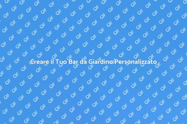 Progetta il Tuo Bar dei Sogni