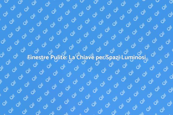 Finestre Esterne: Manutenzione Essenziale